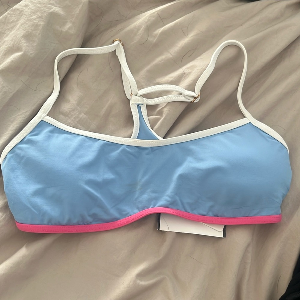 NWT! L*space Pamela Bikini Top with sandy bottoms Pink Size small